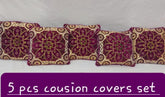 Velvet Jacquard Cushion Covers - 5pcs Set
